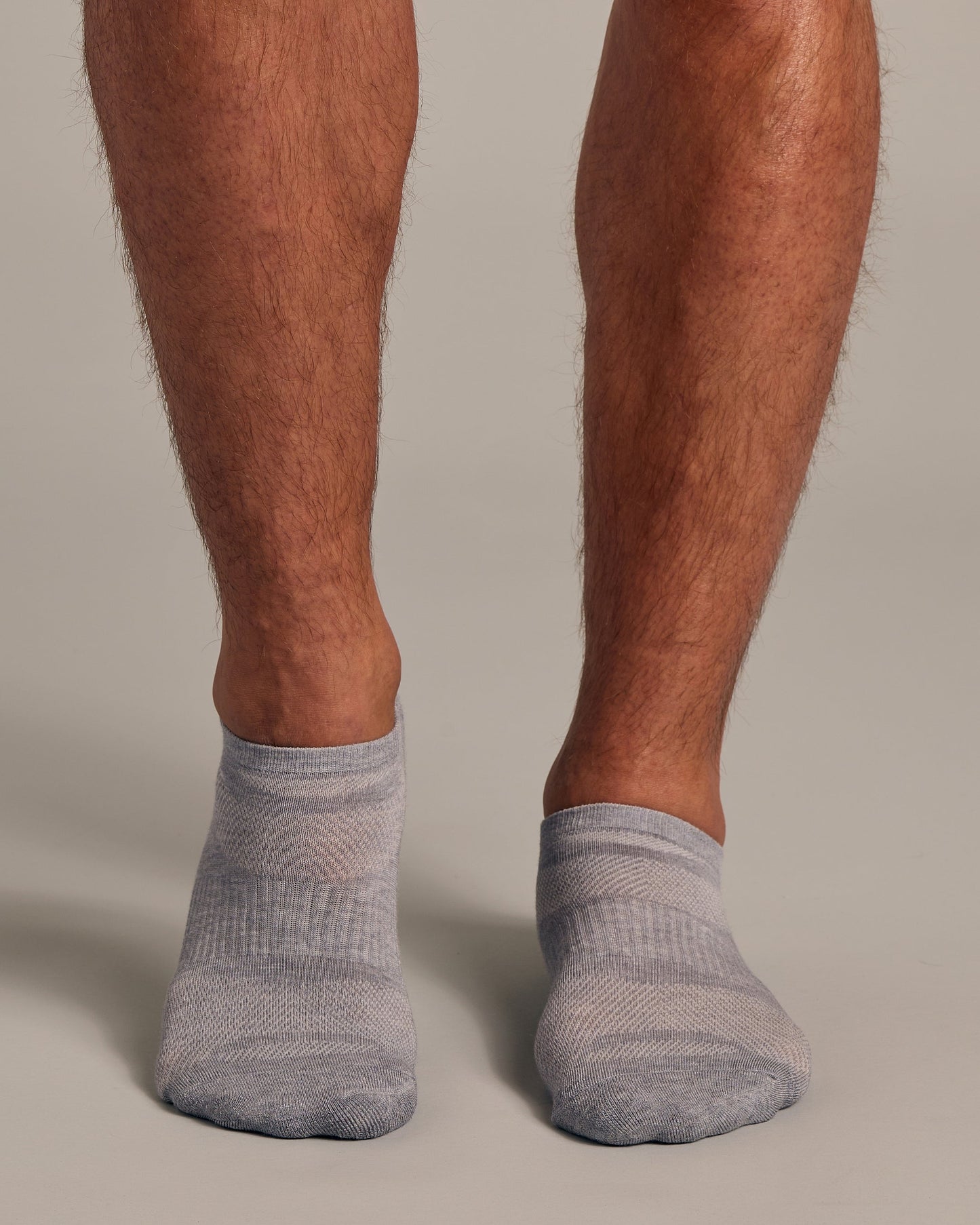 Heather Gray No Show Socks 3-Pack