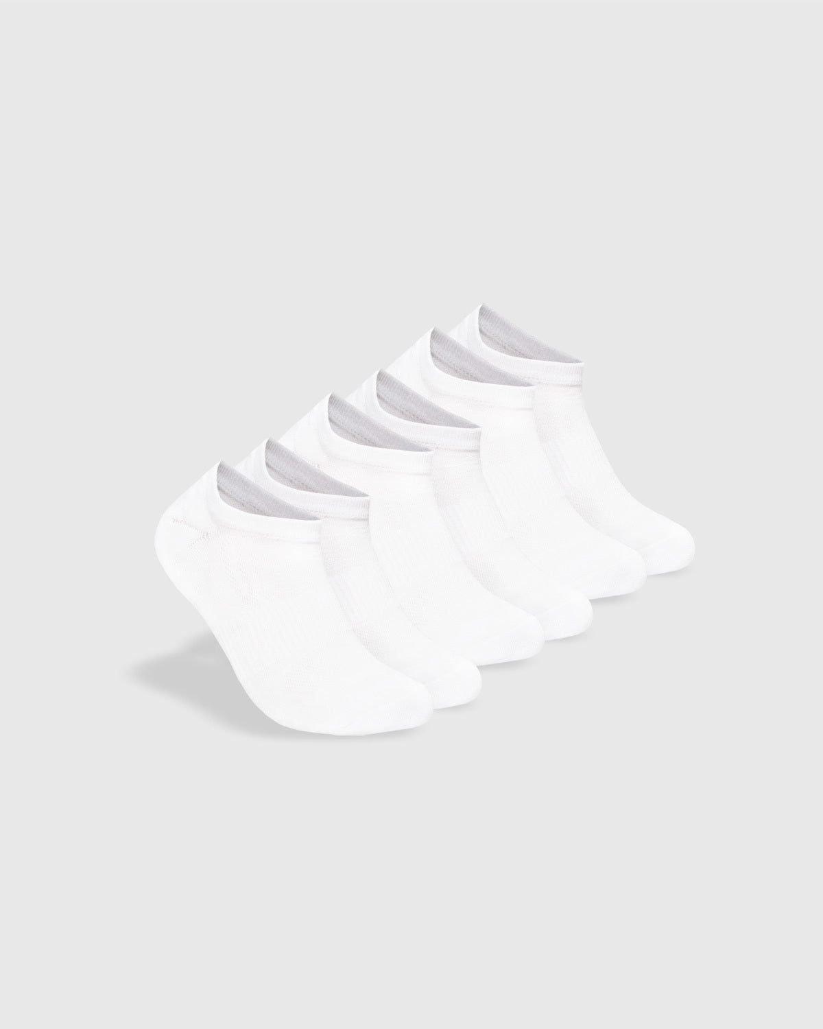 White No Show Socks 3-Pack