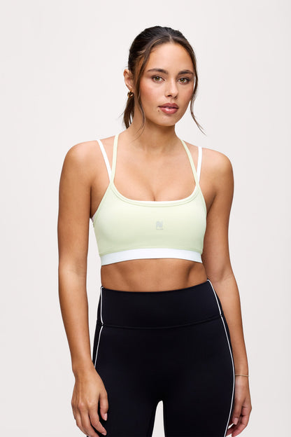 Motion Contrast Layering Bra | Matcha