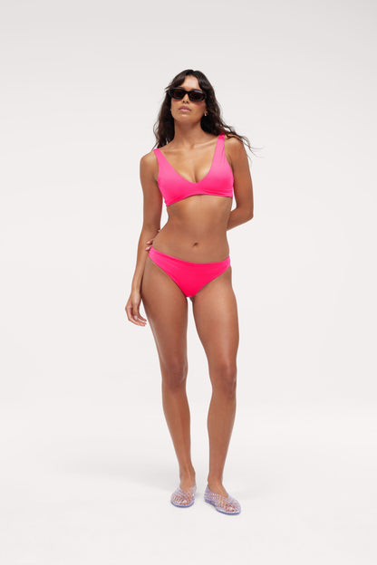 Plunge Bikini Top | Smooth Dragonfruit