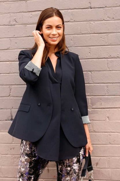Black Euro Santo Blazer