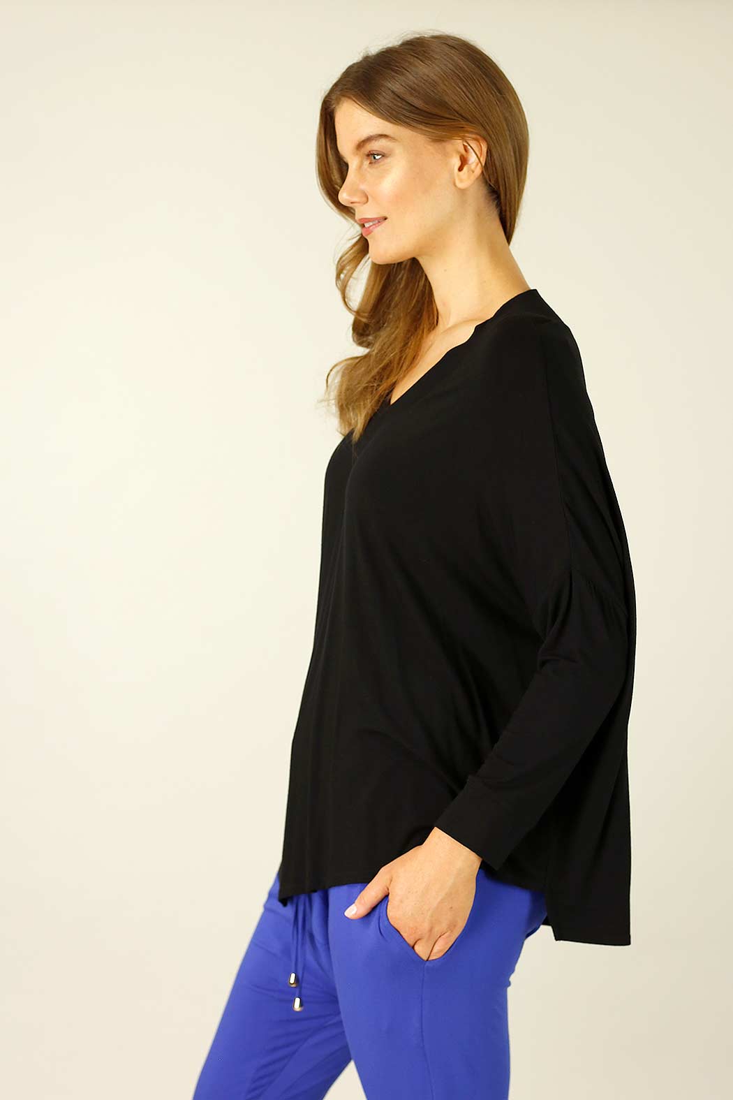 Black Bamboo Vee Overtop - SALE