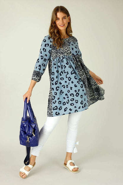 Blue Nano Patchwork Dress - SALE
