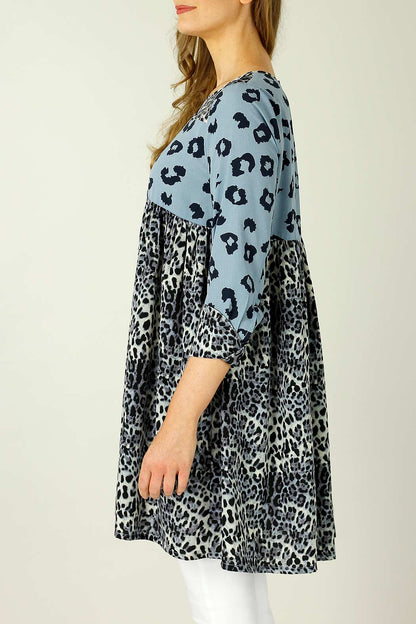 Blue Nano Patchwork Dress - SALE