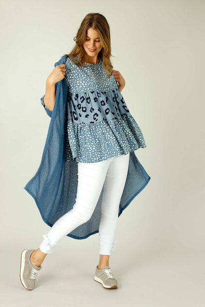Chambray Nano Patchwork Top - SALE