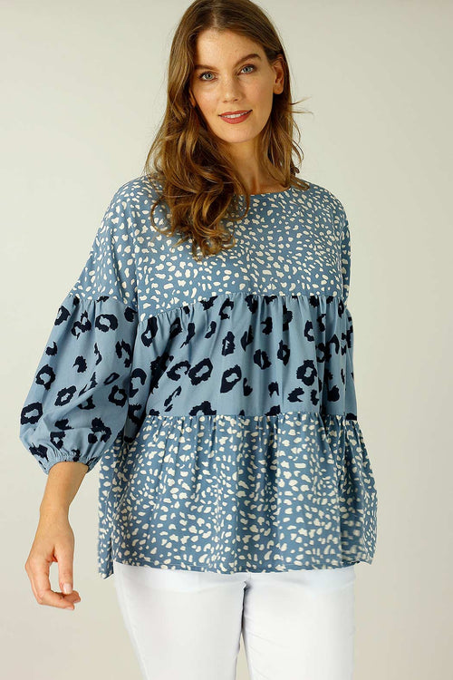 Chambray Nano Patchwork Top - SALE