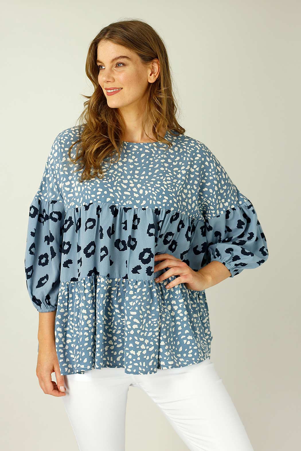 Chambray Nano Patchwork Top - SALE