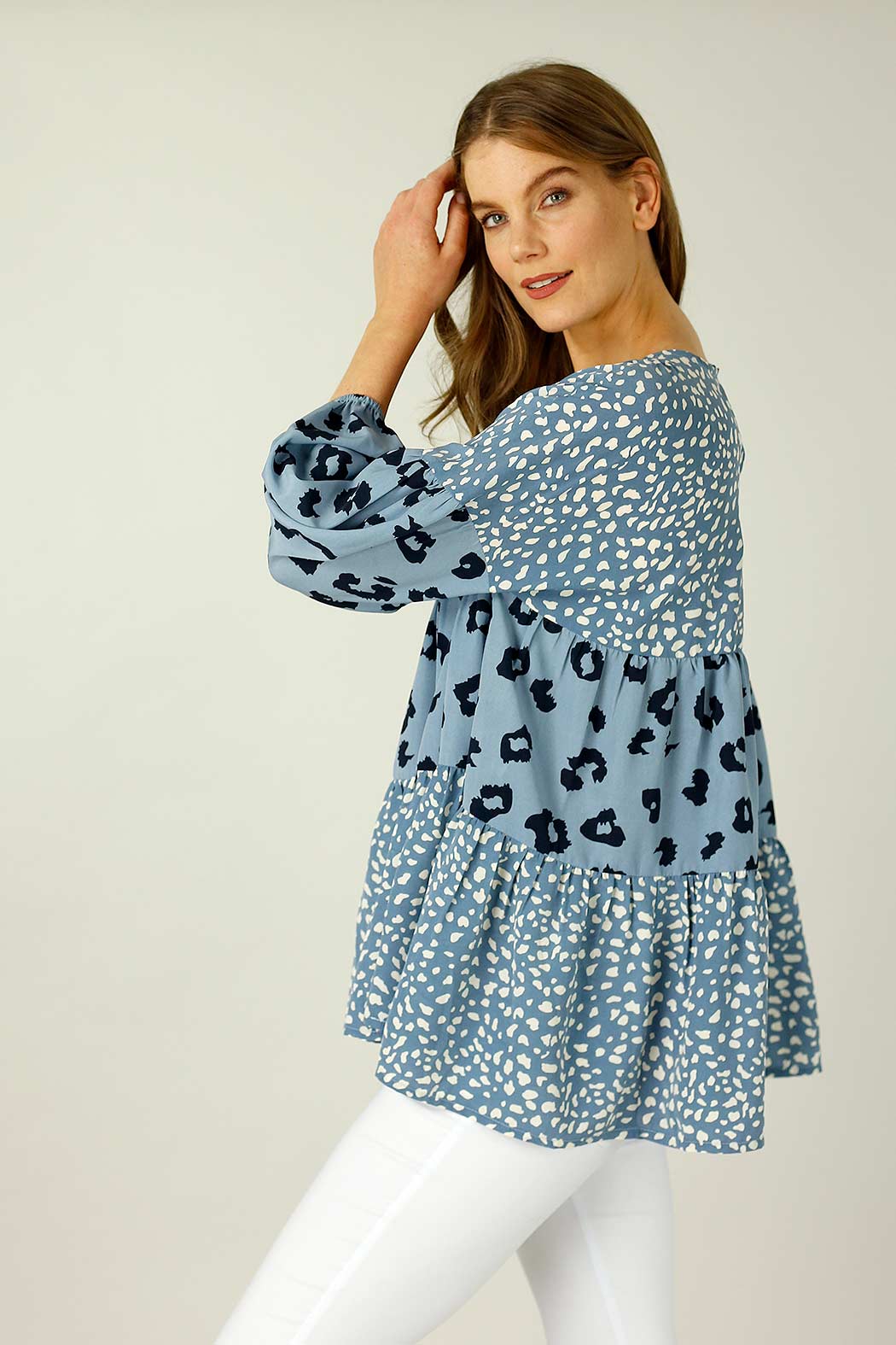 Chambray Nano Patchwork Top - SALE