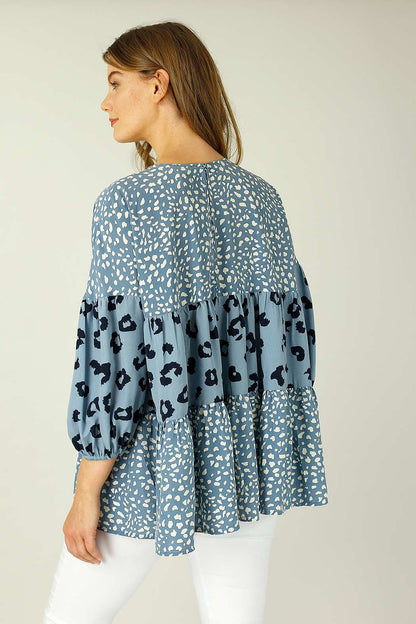 Chambray Nano Patchwork Top - SALE