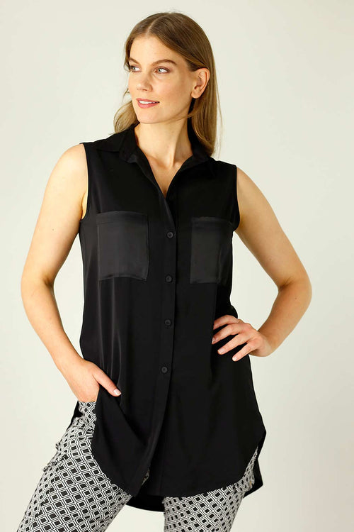 Black Soft Touch Patch Cami