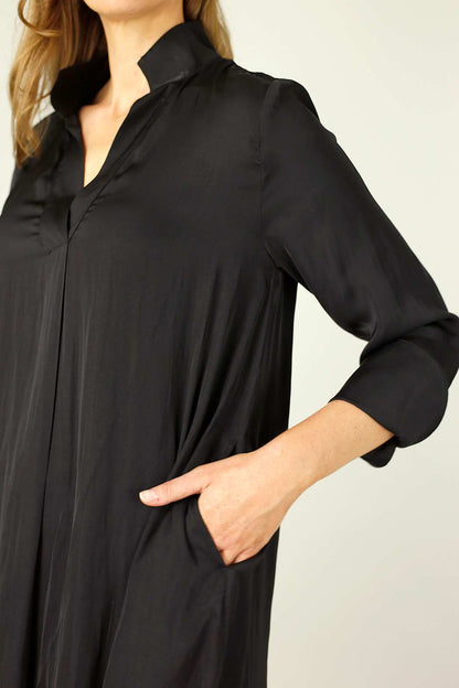 Black Seta Oversized Blogger Shirt - SALE