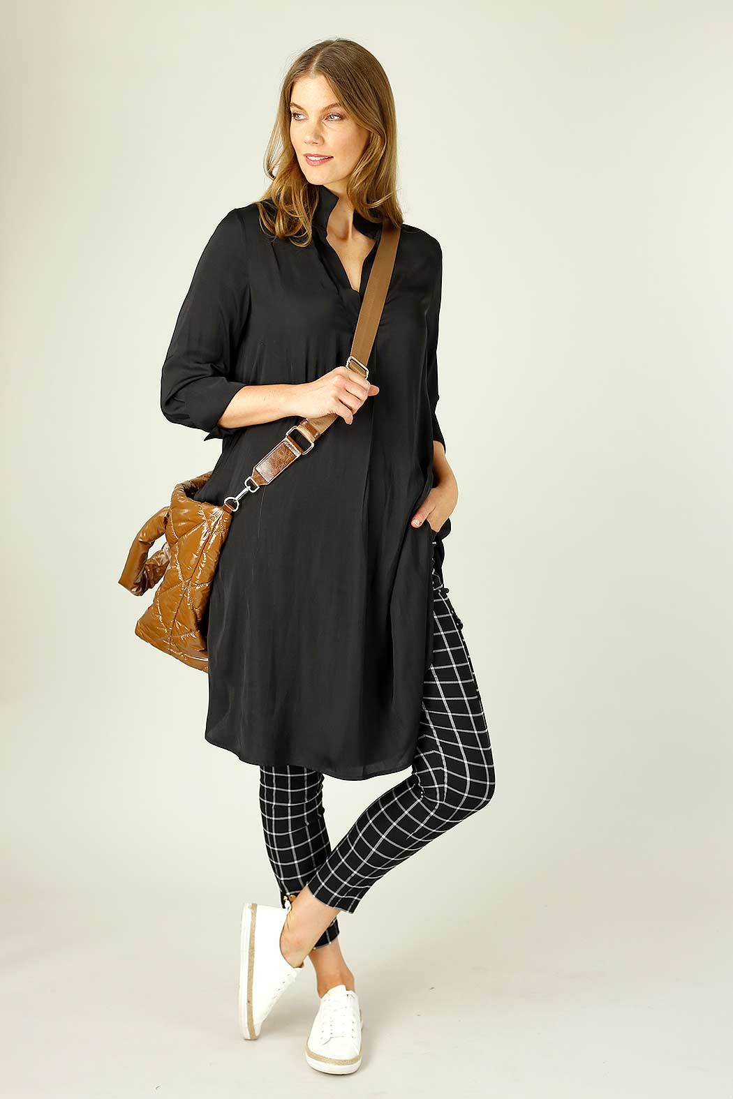 Black Seta Oversized Blogger Shirt - SALE