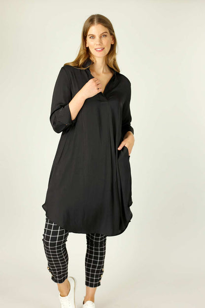 Black Seta Oversized Blogger Shirt - SALE