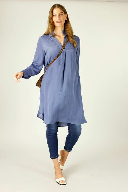 Chambray Seta Oversized Blogger Shirt - SALE
