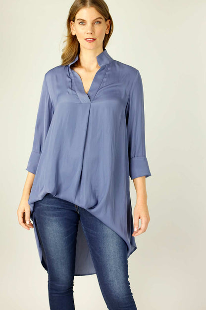 Chambray Seta Oversized Blogger Shirt - SALE