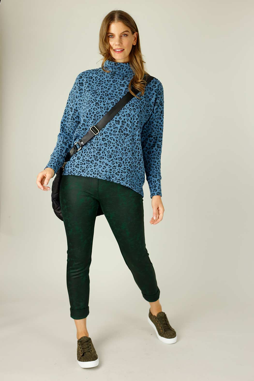Blue Animal Jacquard Overtop - SALE