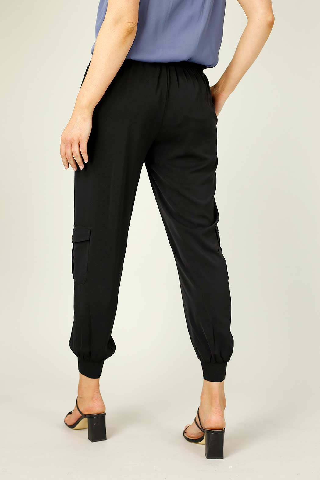Black Soft Touch Cargo Pant - SALE