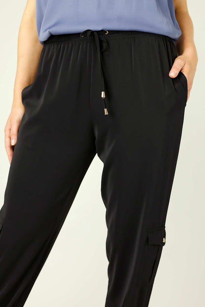 Black Soft Touch Cargo Pant - SALE