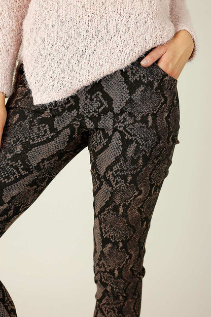 Black Brown Jacquard Jogger - SALE