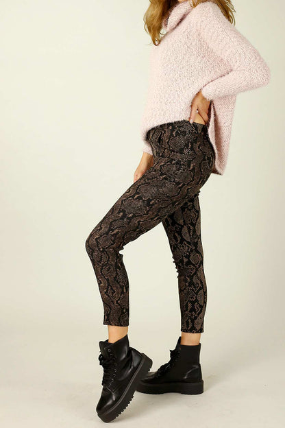 Black Brown Jacquard Jogger - SALE