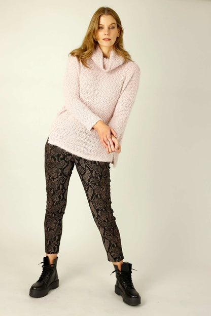 Black Brown Jacquard Jogger - SALE