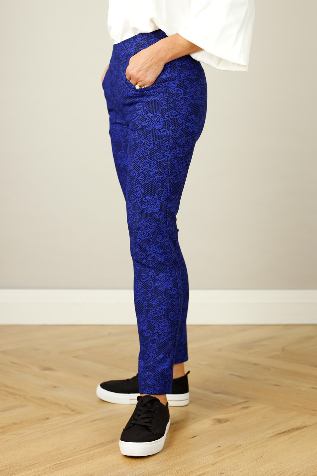 Black & Blue Jacquard Jogger - SALE