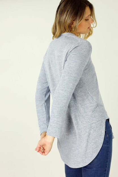 Blue Knit Romi Top - SALE