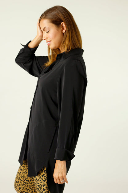 Black Soft Touch Pocket Shirt