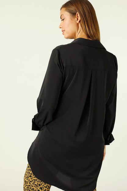 Black Soft Touch Pocket Shirt