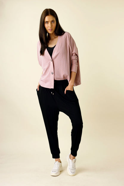 Black Bamboo Slouch Pant - SALE