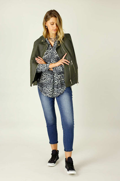 Blue Animal Nano Gatsby Shirt - SALE