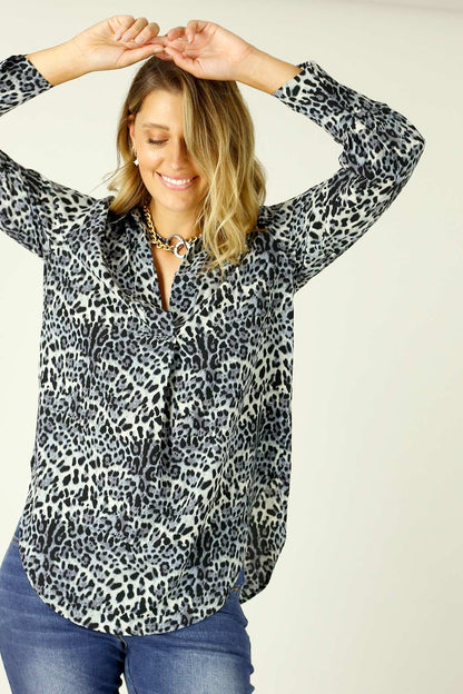 Blue Animal Nano Gatsby Shirt - SALE