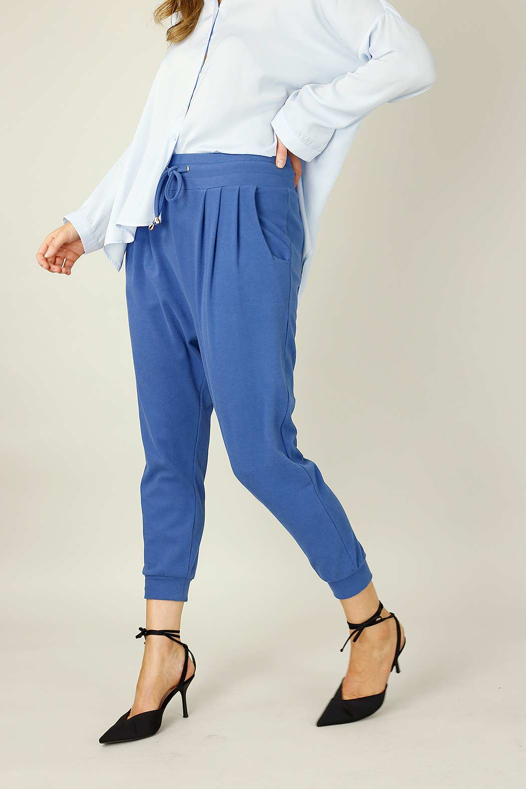 Blue Lounge Slouch Pant