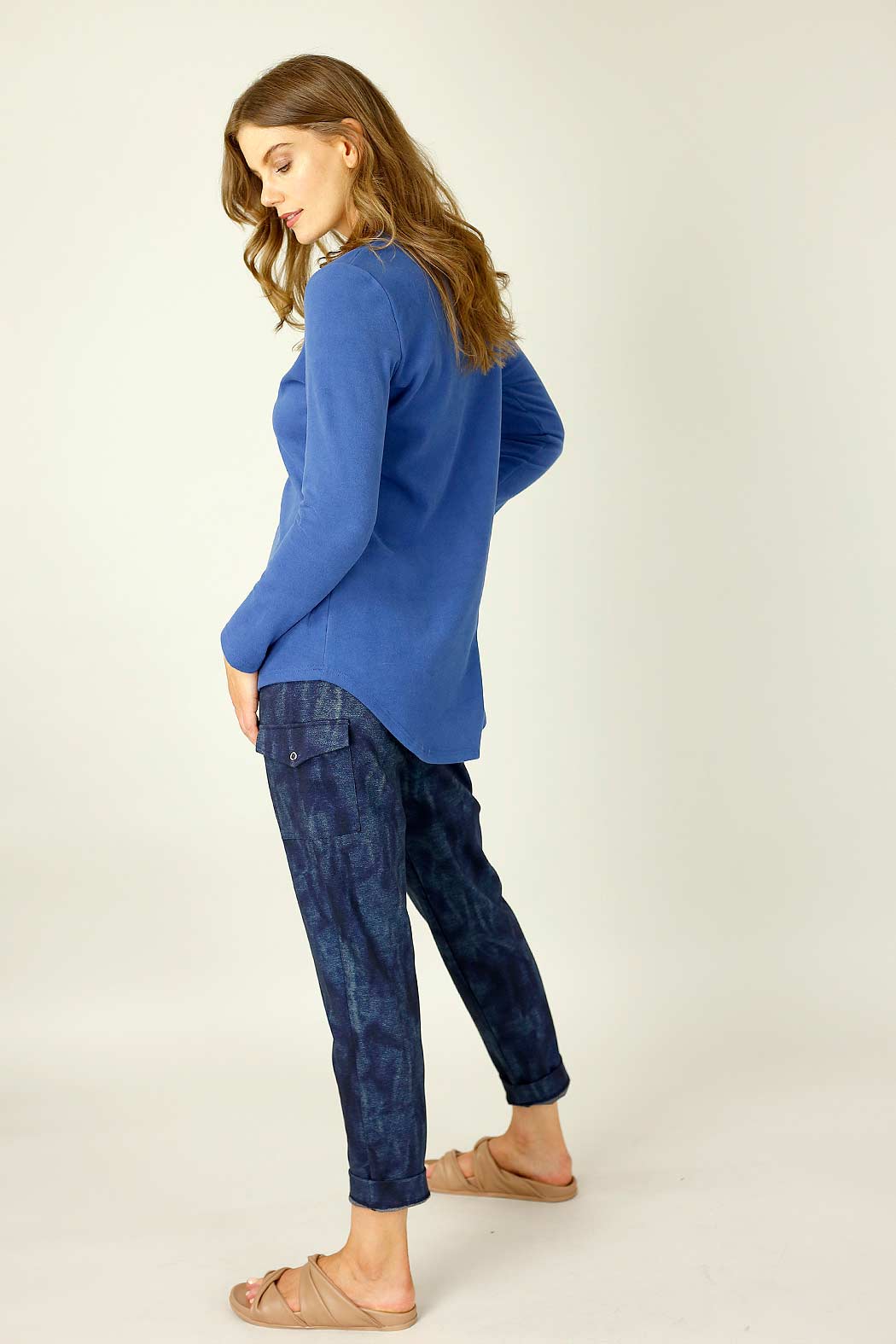 Blue Lounge Crew Neck Jumper - SALE