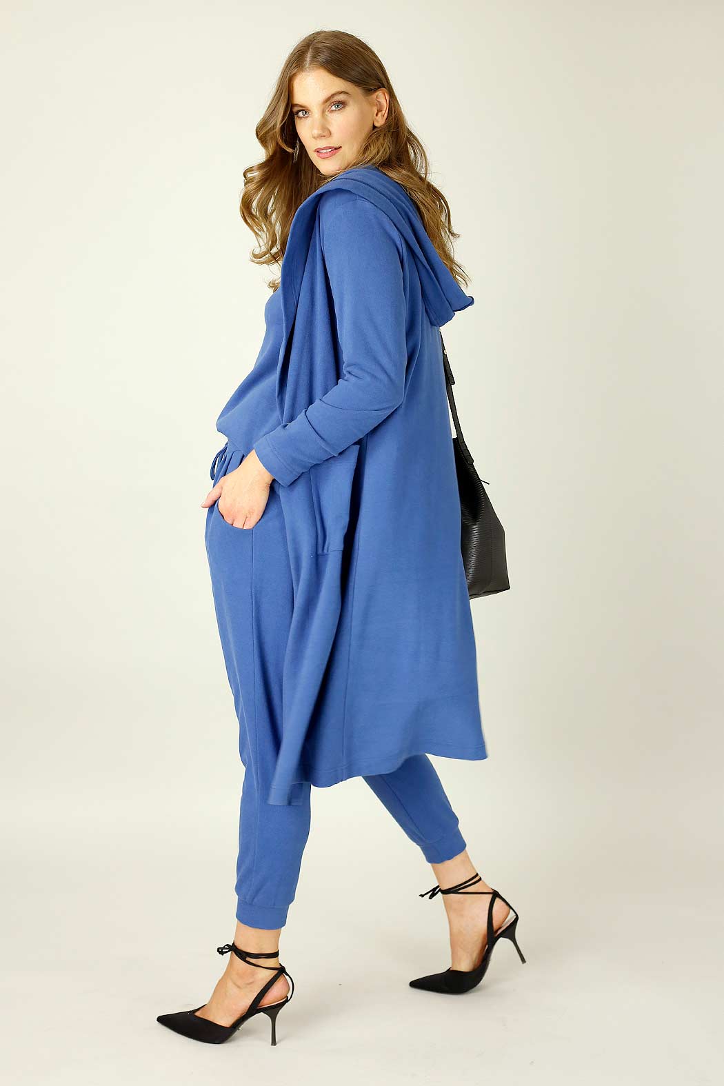 Blue Lounge Hood Coatigan - SALE