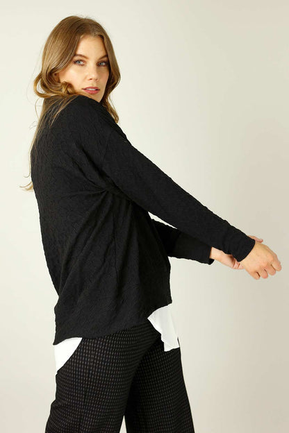 Black Animal Jacquard Jumper