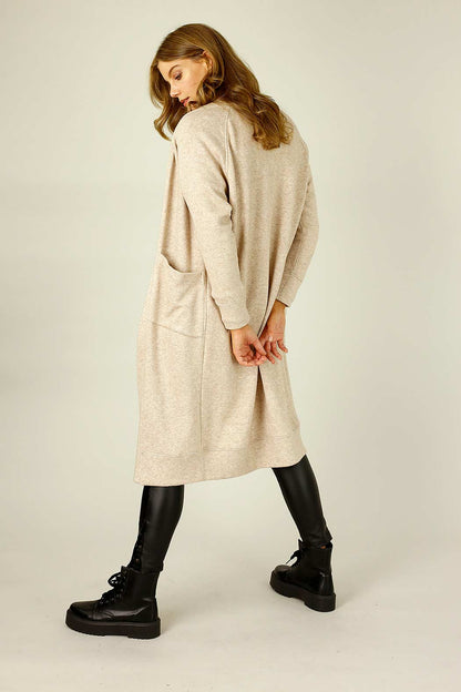 Beige Lux Raglan Cardi - SALE