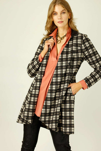 Caramel Check London Coat