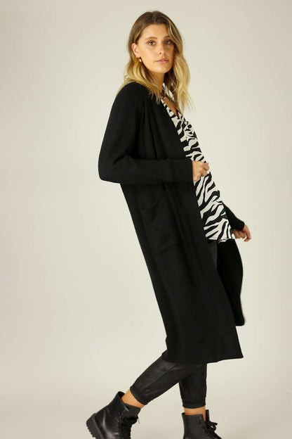 Black Lux Raglan Cardi - SALE
