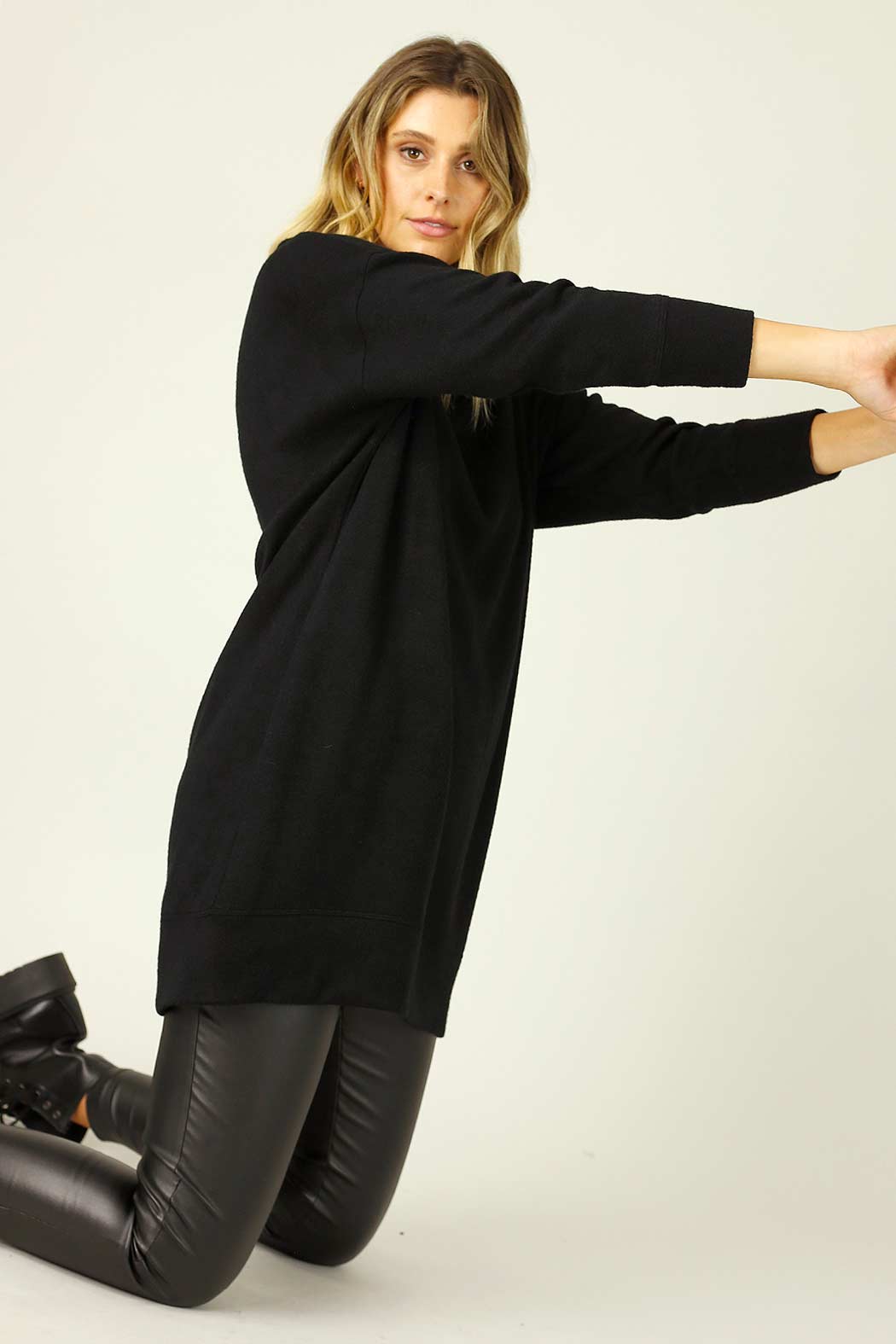 Black Lux Oversized Dress - SALE