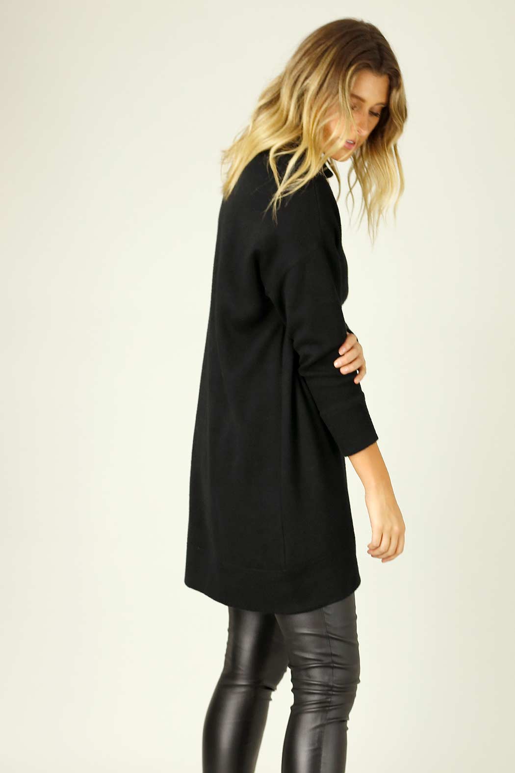 Black Lux Oversized Dress - SALE
