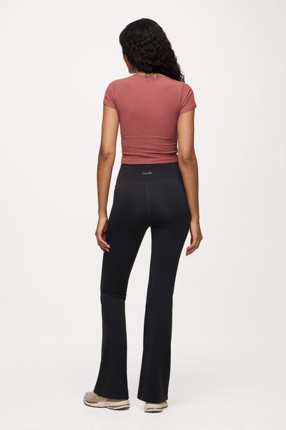 Sporty Rib Bra Tee | Mauve