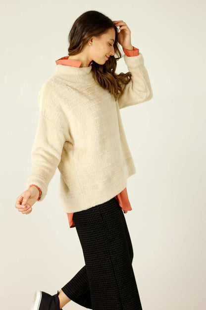 Beige Faux Fur Valentina Jumper - FINAL SALE