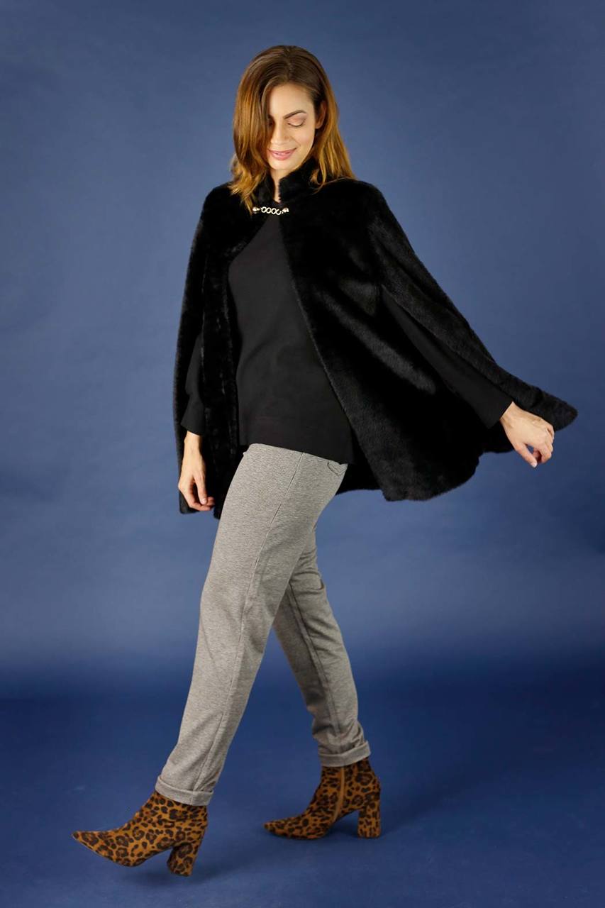 Black Brushed Genie Jumper - SALE