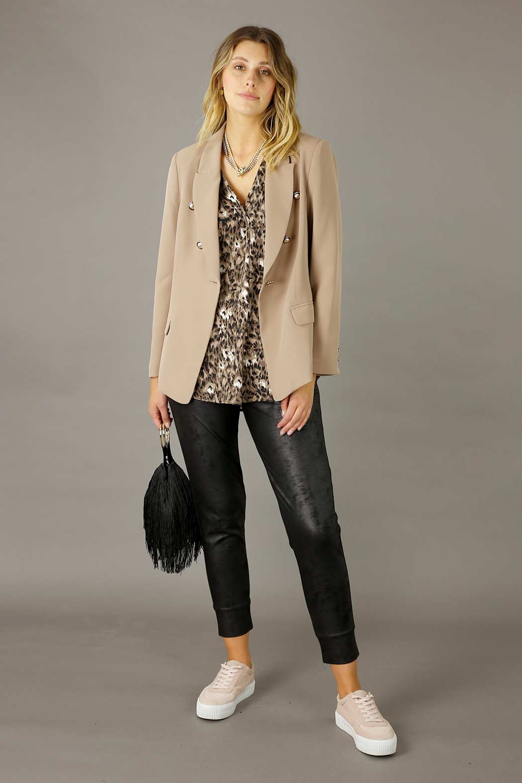 Brown Animal Nano Sydney Blouse