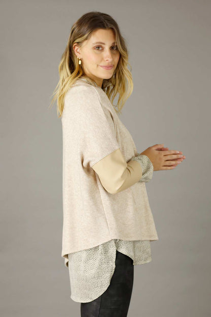 Beige Lux On Point Jumper - SALE