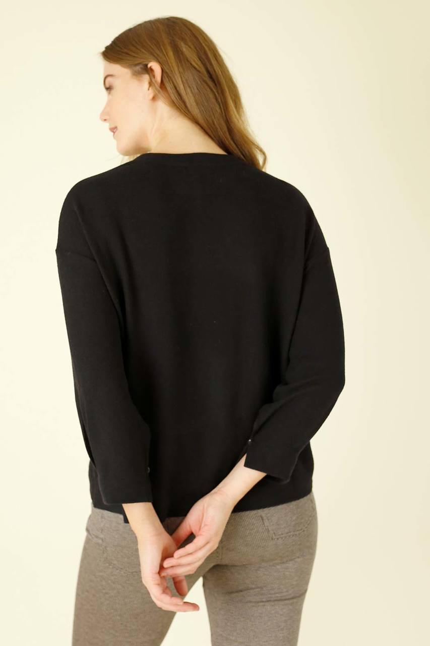 Black Brushed Genie Jumper - SALE