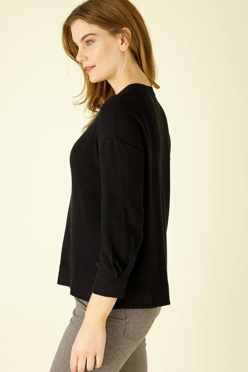 Black Brushed Genie Jumper - SALE