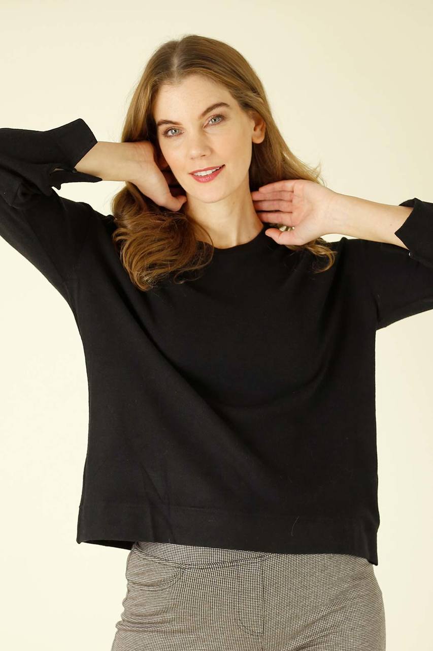 Black Brushed Genie Jumper - SALE