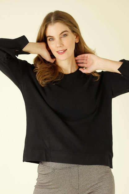 Black Brushed Genie Jumper - SALE